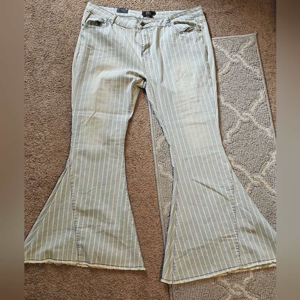 Lucky & Blessed plus size bell bottom flare legged jeans